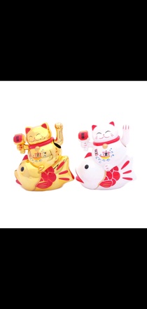 6.5-inch large opening zhaocai Zhaocai Cat fish shop opening housewarming gifts