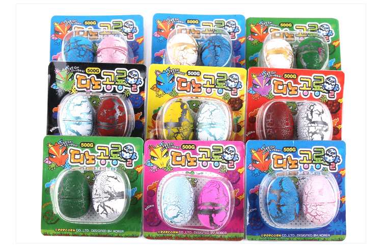 Hot-selling children's new strange creative toys small South Korean packaging 2 suction card dinosaur egg toys thumbnail