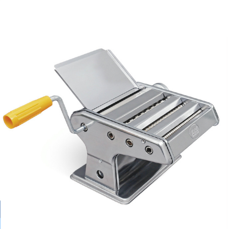 厂家直销150不锈钢手动压面机擀面皮机手摇家用面条机饺子皮机详情图1