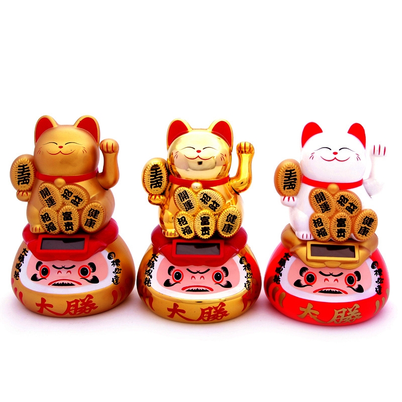 Solar dharma waving money wish more than happy cat opening gifts "Meilong Yu boutique" manufacturers direct sales thumbnail