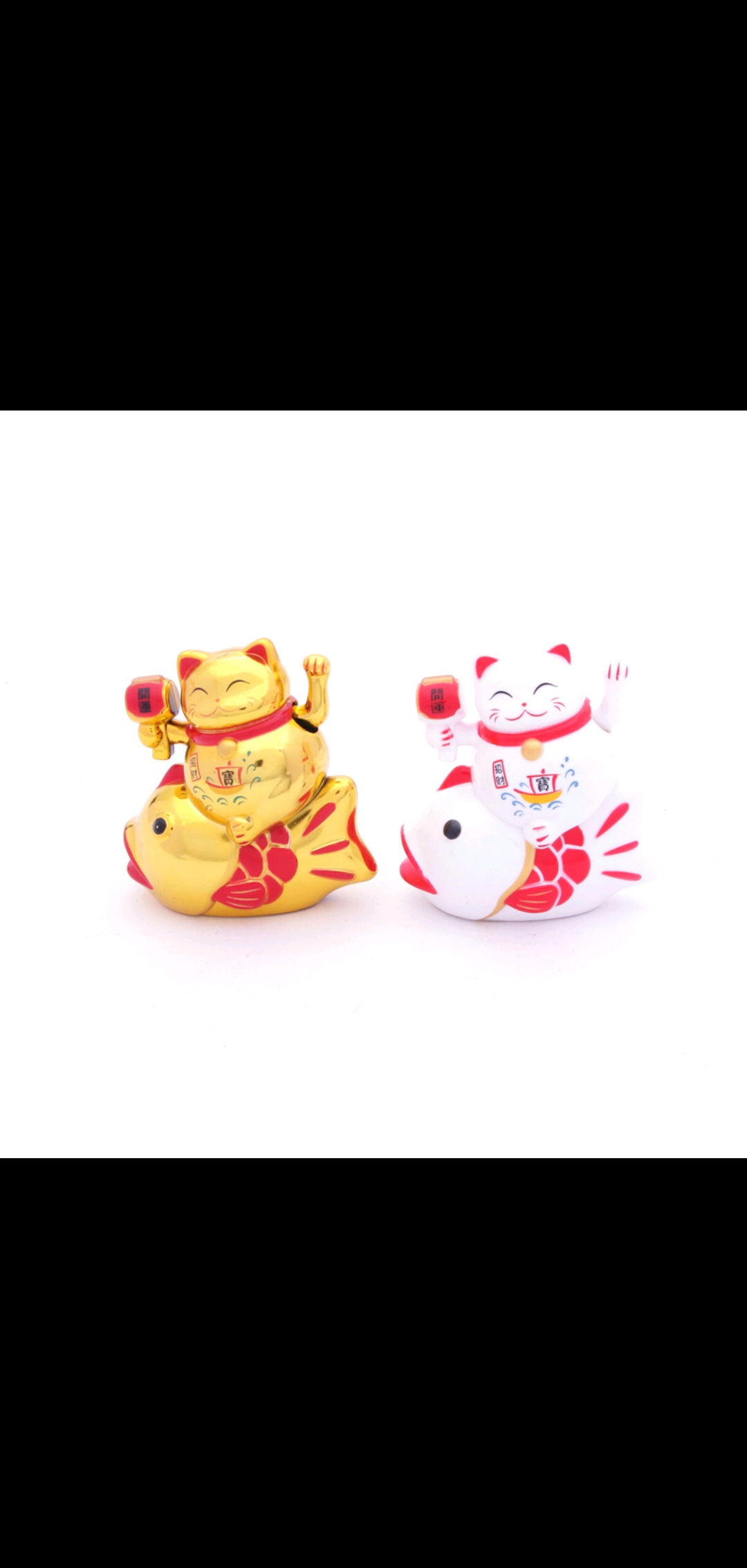 4 inch small opening lucky cat fish shop opening housewarming gifts thumbnail