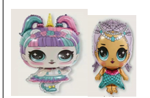 Aluminum film surprise doll