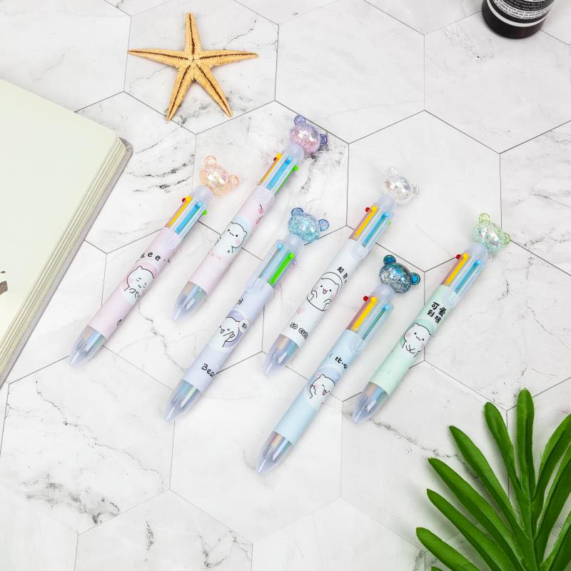 义乌好货 柚子66601六色圆珠笔广告笔书写笔详情图3