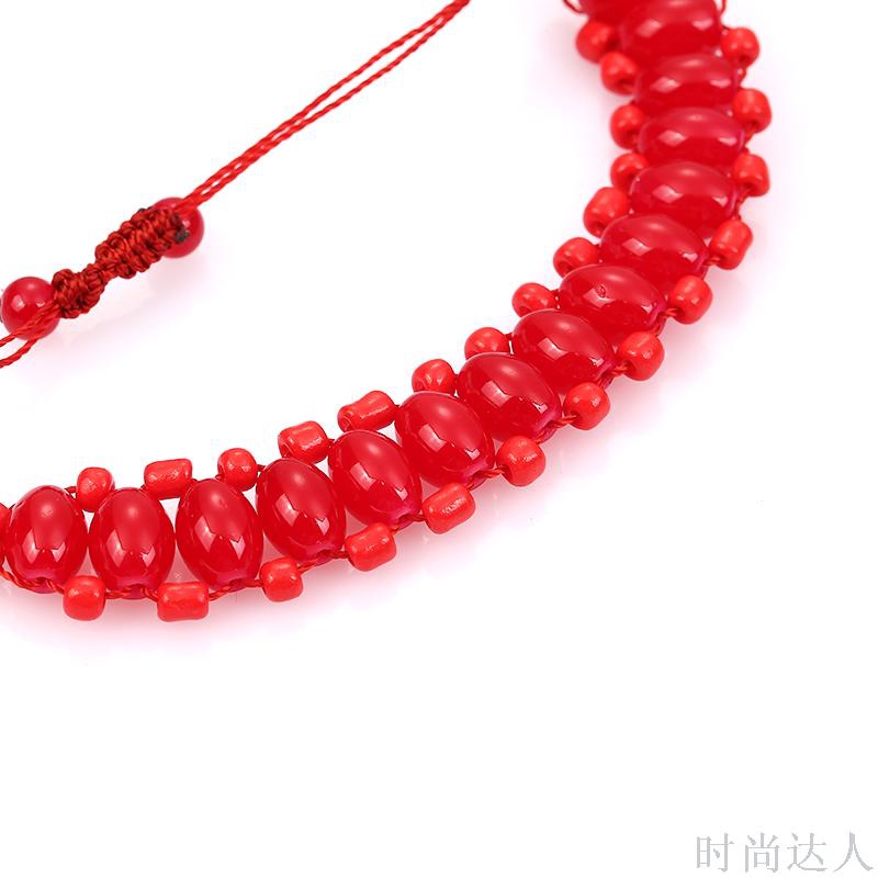 Hand-woven Korean style fashionable bracelet with beaded jewelry from Europe and America undefined