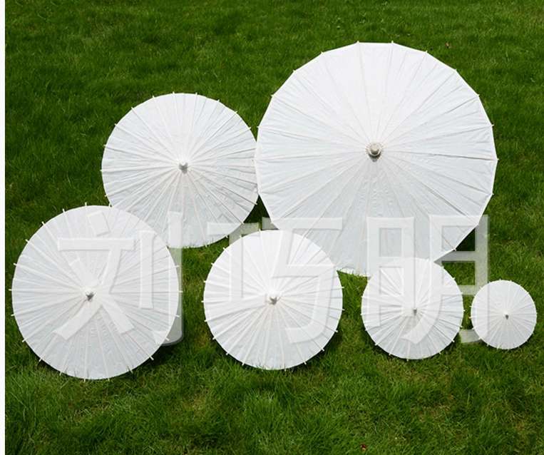 多规格白纸伞，tiy绘画伞，具体尺寸价格请询13806795012详情图1