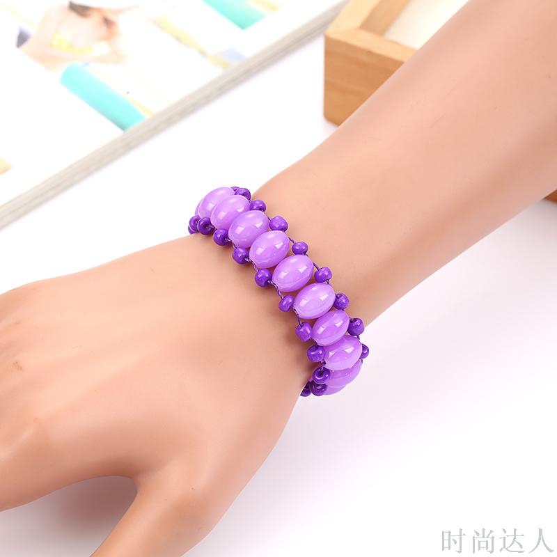 Hand-woven Korean style fashionable bracelet with beaded jewelry from Europe and America Application Scenario