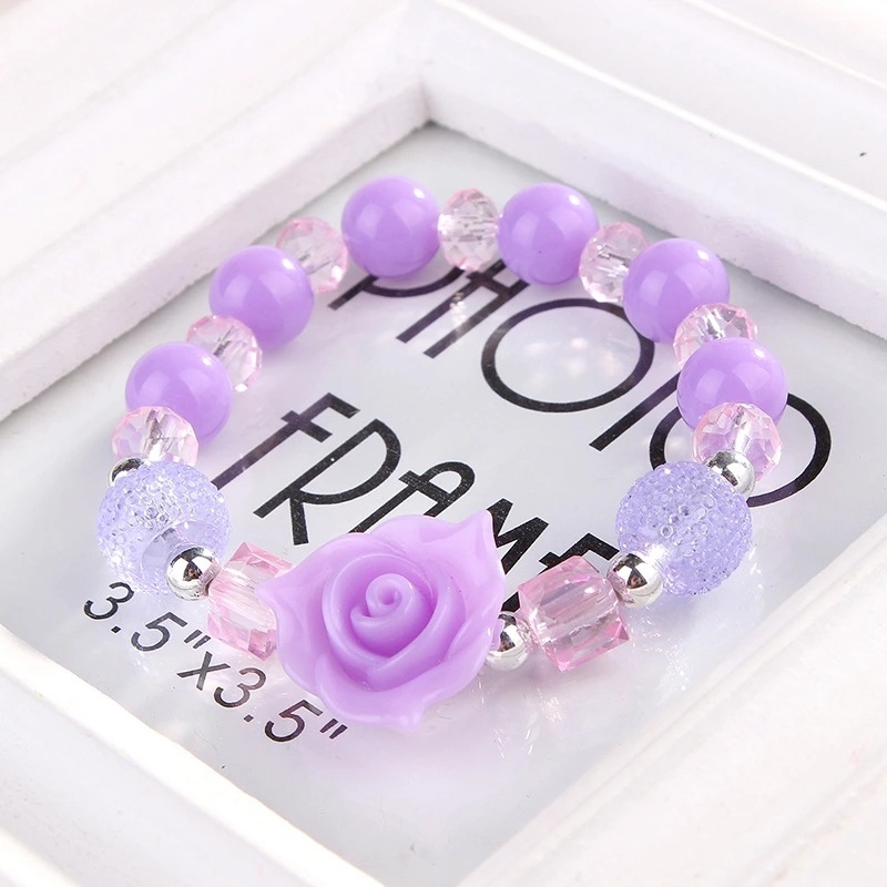 Wholesale of natural purple and white crystal colored bracelets, cross-border bestsellers on Amazon AliExpress Application Scenario