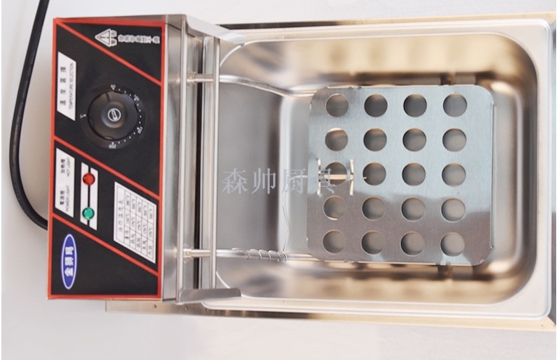 义乌好货 油炸锅电炸炉加厚单缸双缸炸油条设备油炸机器电炸锅详情图10