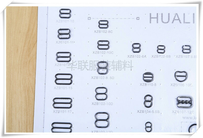 Hualian 0.8 Black White Plastic Chest Buckle Circle ⭕ Figure Eight Buckle Matching details Picture