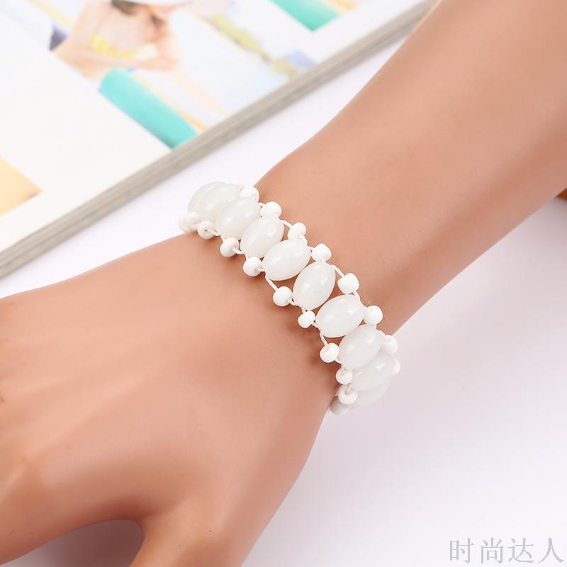 Hand-woven Korean style fashionable bracelet with beaded jewelry from Europe and America undefined