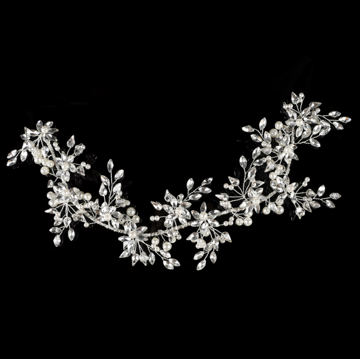 Hot style bridal fashion wedding hair band pearl crystal handmade