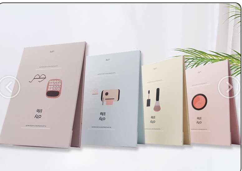 Cute Cartoon Hd Mirror Folding Paper Mirror Desktop Mirror Paper Desktop Portable Folding Mirror Student Cartoon Specification drawing