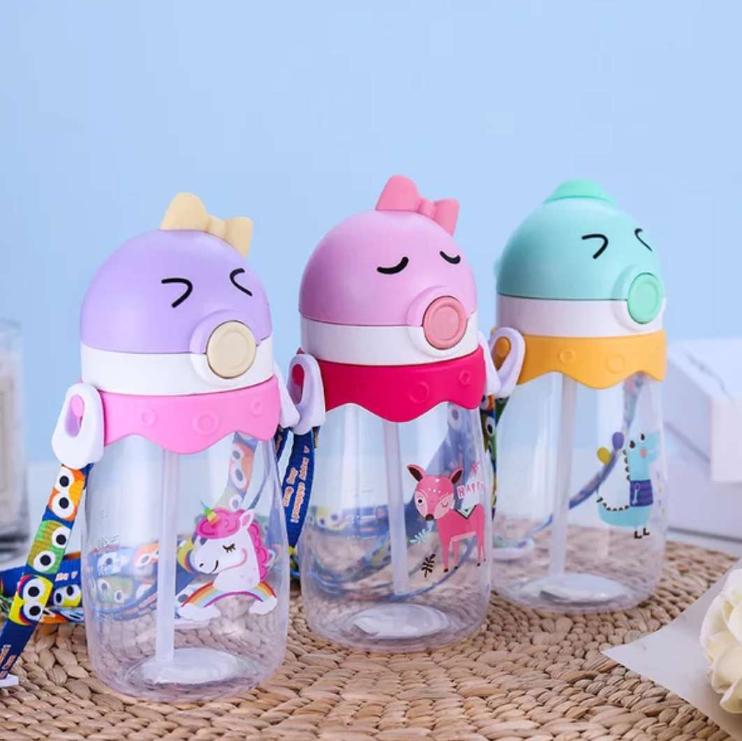 Suction cup plastic cup straw cup