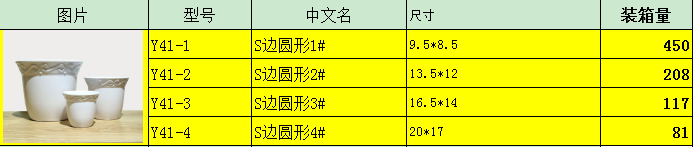 工厂直销塑料花盆Y41 密胺花盆 塑料花盆 仿瓷花盆详情图3