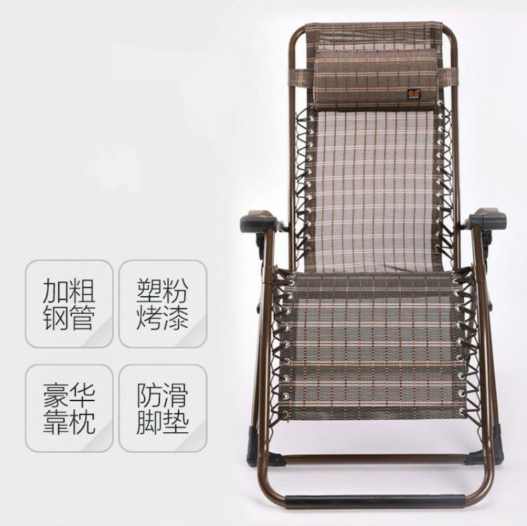Lounge chair, square tube office lunch break folding chair, home beach leisure chair, reclining chair, luxury lounge chair, lounge chair detail image 1