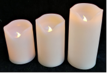 75*125 simulated oscillating charge candle irregular wave mouth electronic candle paraffin LED