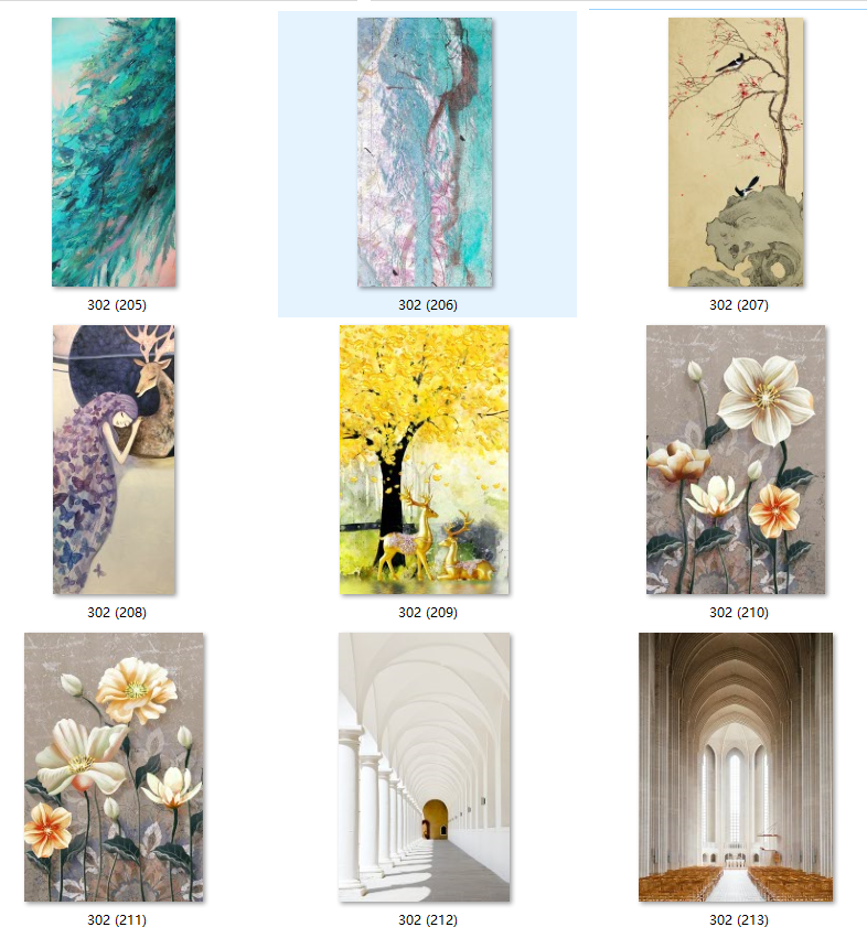 玄关装饰画轻奢入户竖版走廊尽头壁画现代简约客厅过道挂画路路通详情图3