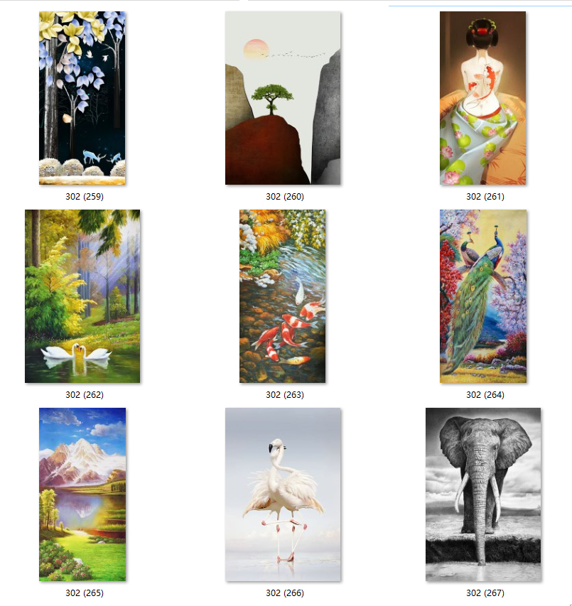 玄关装饰画轻奢入户竖版走廊尽头壁画现代简约客厅过道挂画路路通详情图10