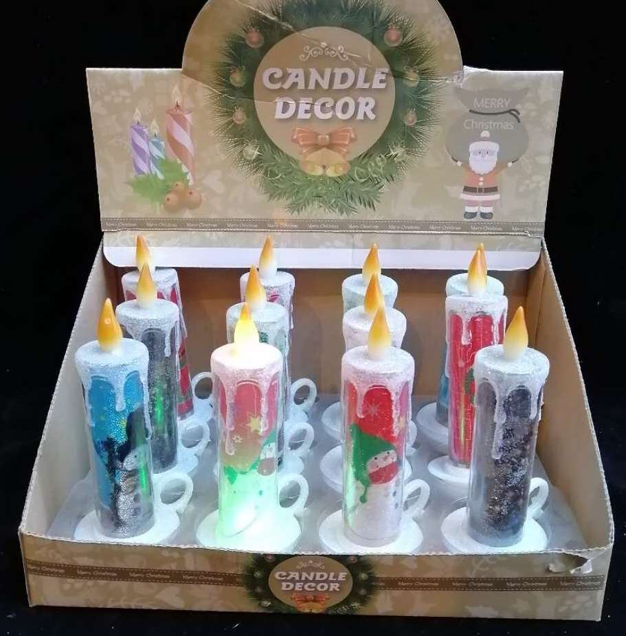 Candle cup Christmas electric charge LED candle light birthday surprise simulation creative scene layout decoration
