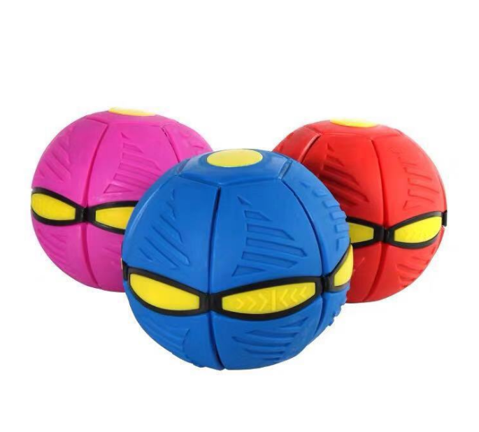 抖音踩踩球弹力变形魔幻飞碟飞盘踩扁发泄弹跳球儿童户外运动玩具详情4