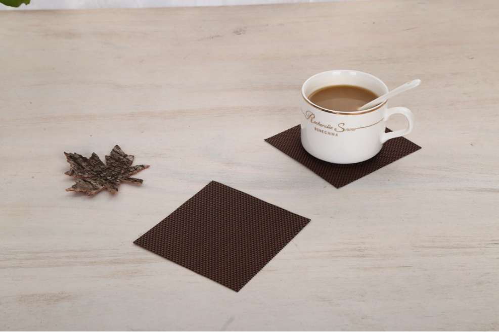 Solid color table mat, heat insulation mat, coaster, pvc anti-slip, waterproof, easy to wash, quick toasting mat wholesale from the manufacturer undefined