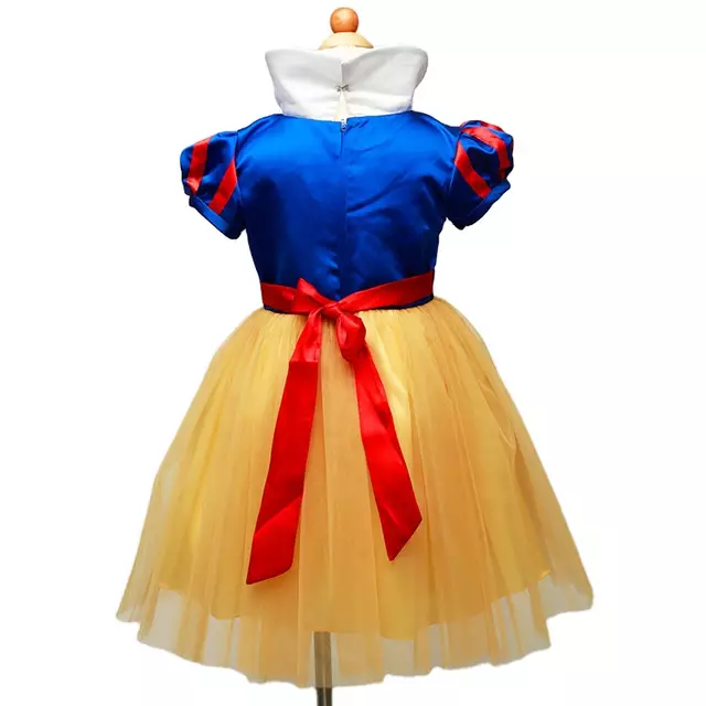 儿童表演服装白雪公主裙 舞台表演装 万圣节服装白底实物图