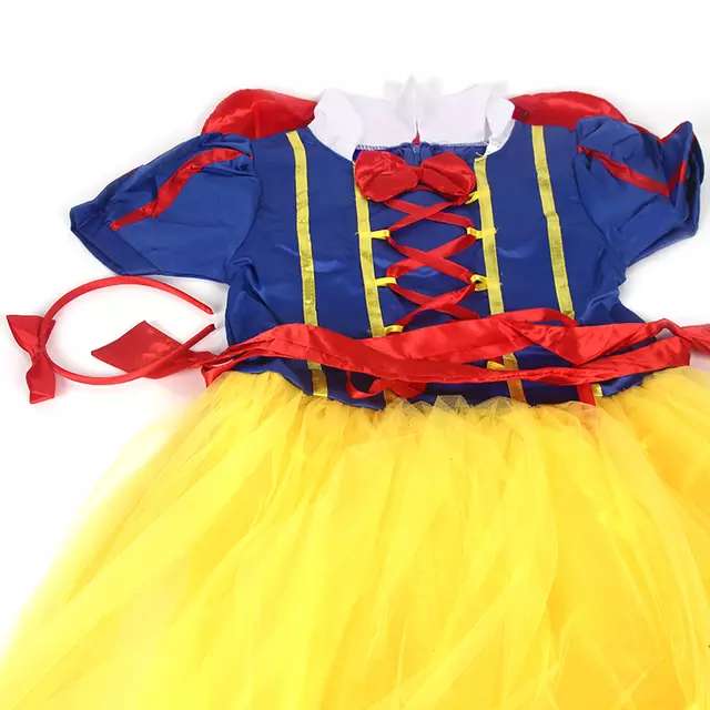 儿童表演服装白雪公主裙 舞台表演装 万圣节服装产品图