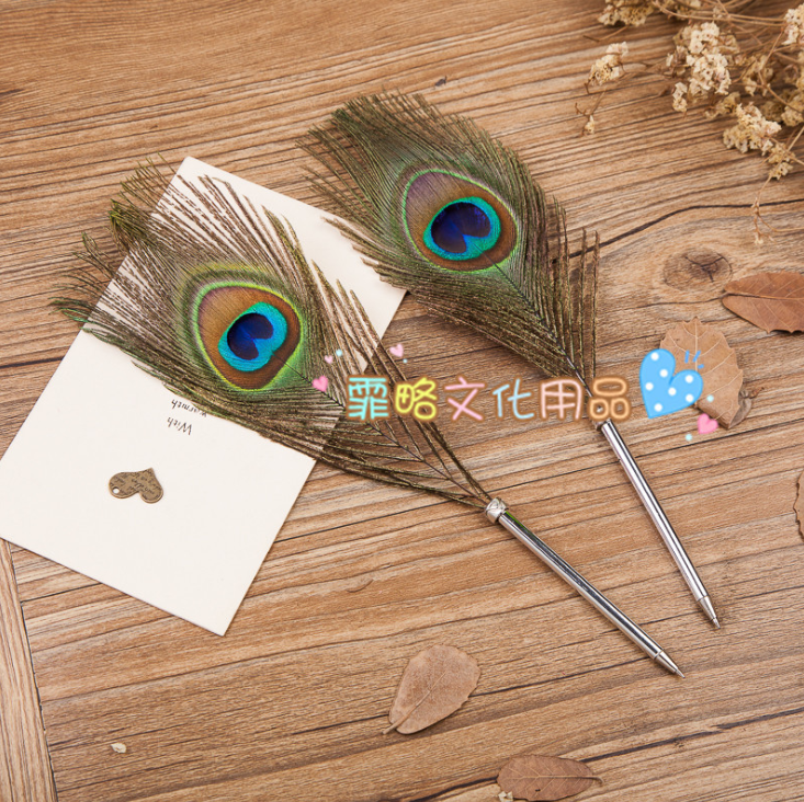 义乌好货 电镀笔鹅毛驼背欧式复古哈利波特蘸水羽毛笔礼品套装详情图2