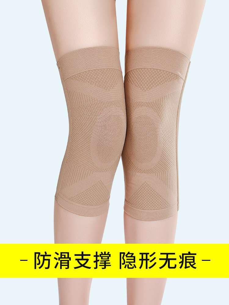 Summer kneecap warm lady ultra thin air conditioning paint joint pain old cold leg special summer men's knee sheath thumbnail