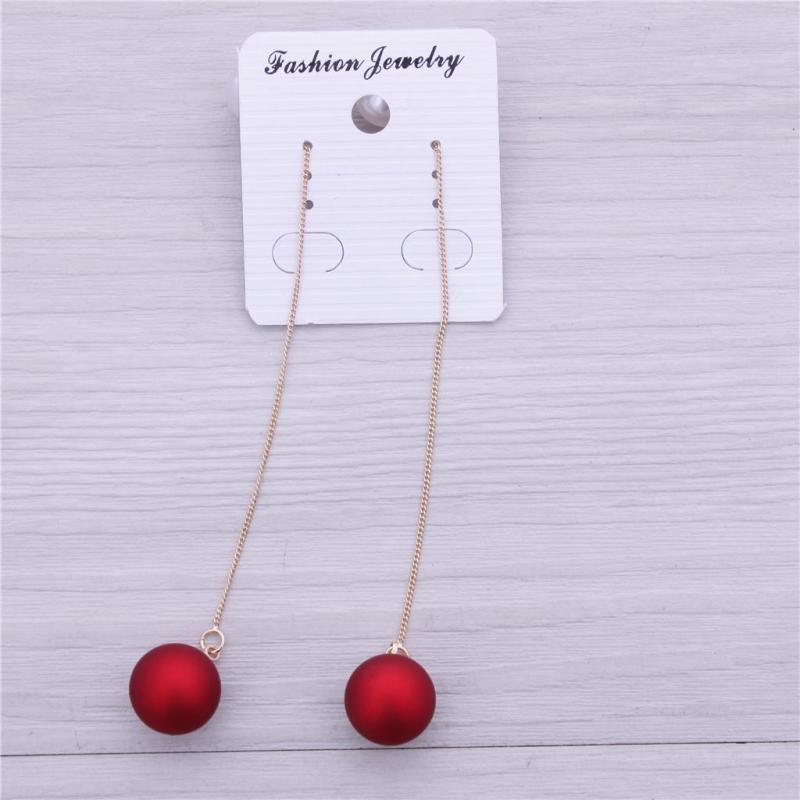High-quality, exquisite long earrings, ear clips, elegant red pure silver needles plated with real gold, wedding accessories for brides undefined