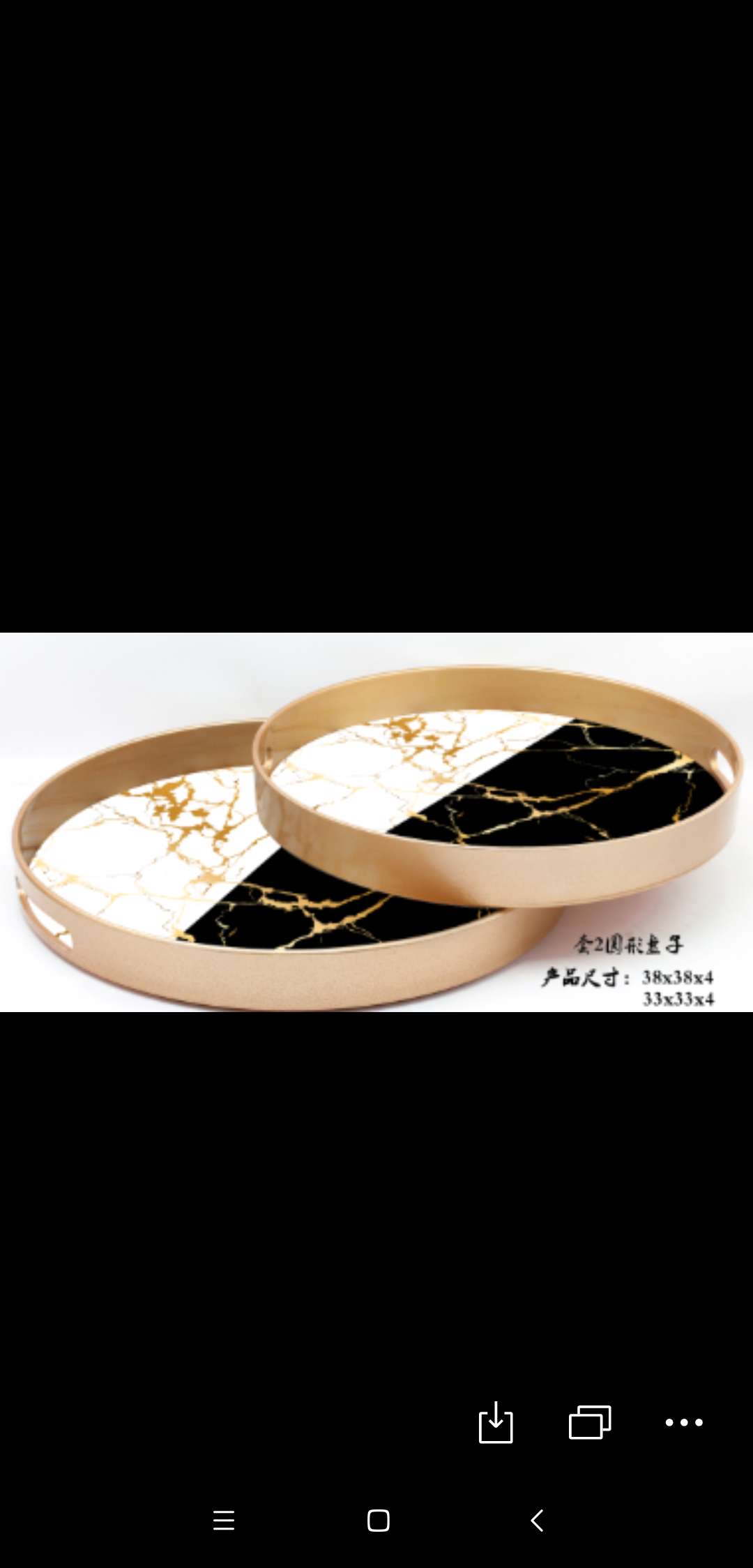Round Nordic wooden marble textured square tray, living room home small coffee table, storage plate, decorative plate