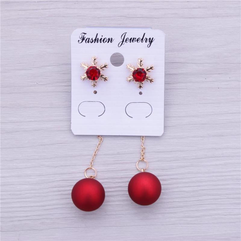 High-quality, exquisite long earrings, ear clips, elegant red pure silver needles plated with real gold, wedding accessories for brides details Picture