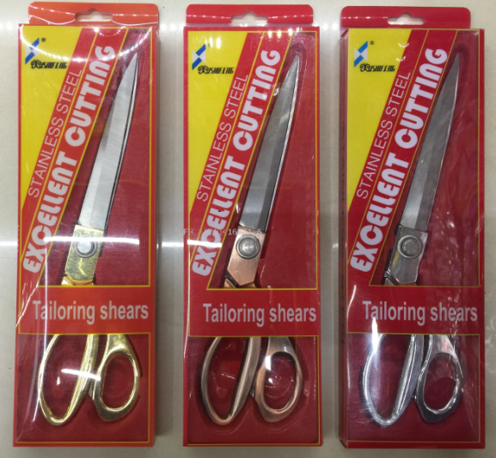 Yiwu Good Goods Tailor Cut K38-10.5 Inches Of Gold Scissors full figure