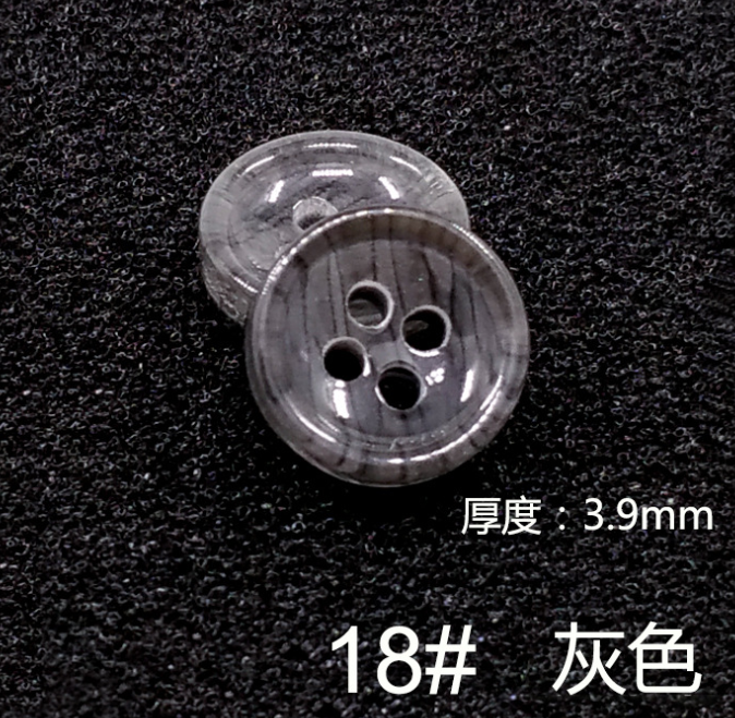 厂家直销专业定制现货高档树脂四眼衬衫/衬衣/工装钮扣加logo商标详情图5