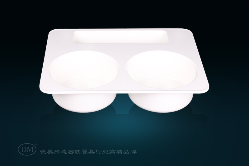 Three-compartment fast food box 216.3-2W six-compartment separate fast food box set lunch box thumbnail