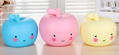 The apple of night lamp of lubricate glue seven color thumbnail
