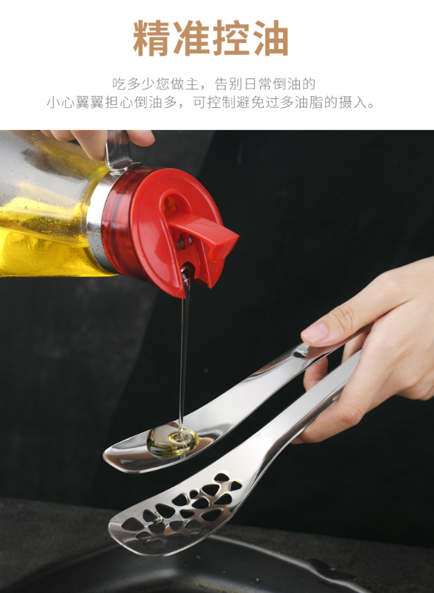 304不锈钢加厚版食品夹，牛排夹详情图3