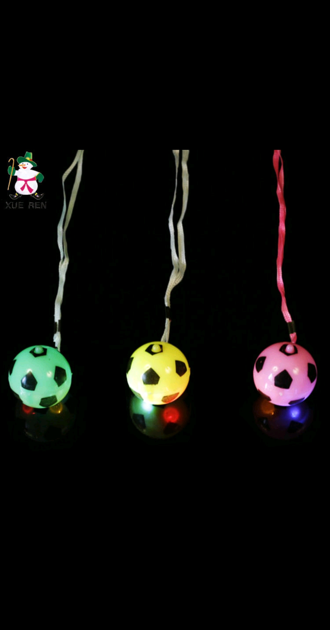 厂家直销2014新款热卖足球发光挂件 闪光挂件儿童玩具批发