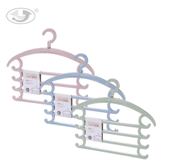 义乌好货多功能魔术裤架衣柜挂裤子塑料晾衣架详情图2