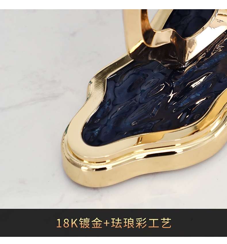轻奢风机械齿轮座钟珐琅彩台钟欧式客厅桌面摆件家用个性装饰坐钟