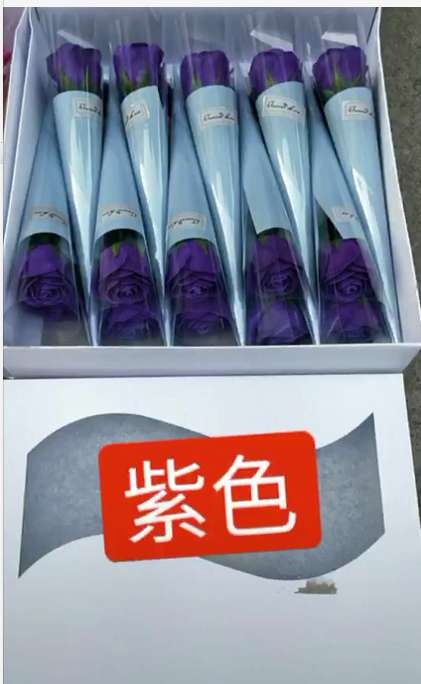 Creative soap flower gifts for Valentine's Day and Mother's Day, rose handicrafts, soap flower decorative gifts, artificial flowers, single roses details Picture