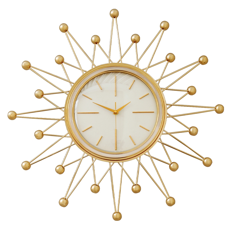 现代轻奢挂钟时尚简约家用金属钟表客厅创意静音挂表装饰大气时钟详情图1