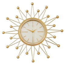 现代轻奢挂钟时尚简约家用金属钟表客厅创意静音挂表装饰大气时钟