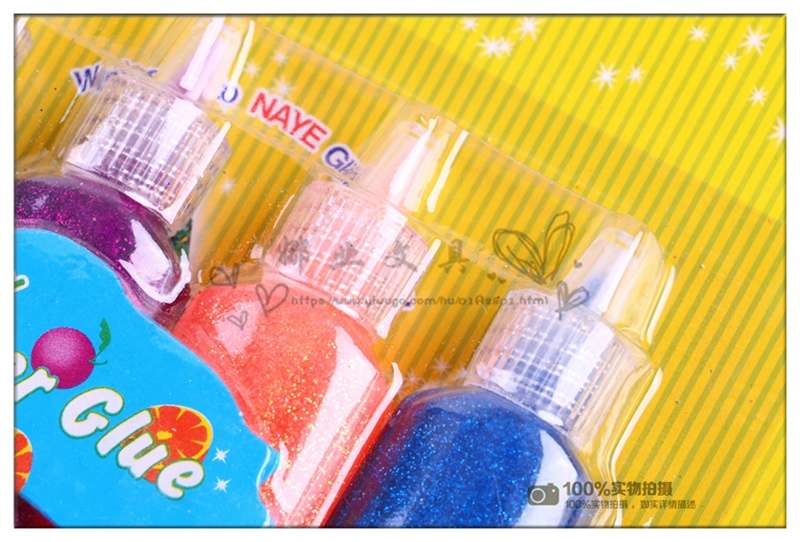 5色闪光胶儿童手工diy贺卡制作点缀五毒安全产品图