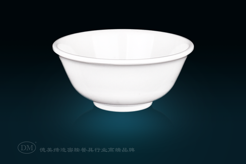 Demei Melamine 5042 imitation porcelain small bowl rice bowl, soup bowl, porridge bowl, canteen and hotel rice bowl