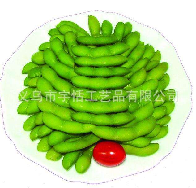 厂家直销仿真水果蔬菜 仿真毛豆手机挂件 厨房装饰摆件食玩模型