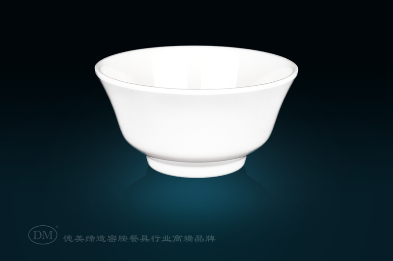 Demimethylamine 5045 porcelain imitation small bowl rice bowl soup bowl porridge bowl canteen hotel rice bowl thumbnail