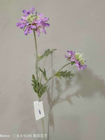 Single chrysanthemum simulation flower artificial flower furniture handicraft hotel wedding decoration thumbnail