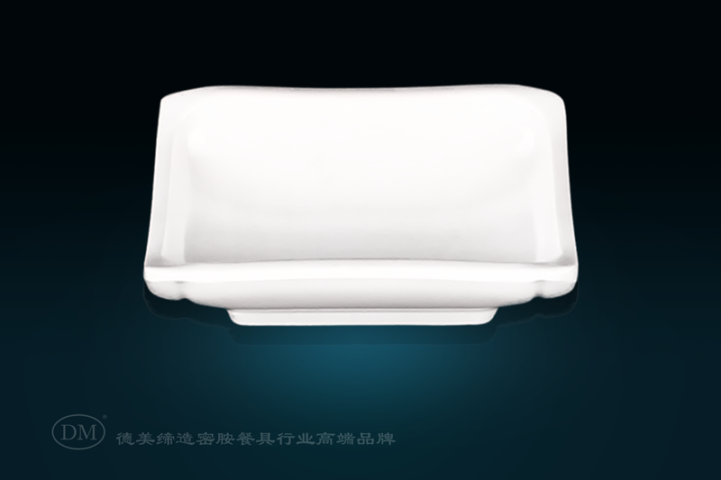 DM De Mei 213.5A5 melamine imitation porcelain Hotel Restaurant Rectangular flavor plate, seasoning plate, small bowl