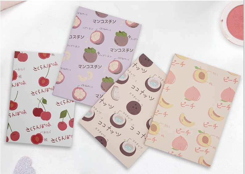 Fruit series folding paper mirror